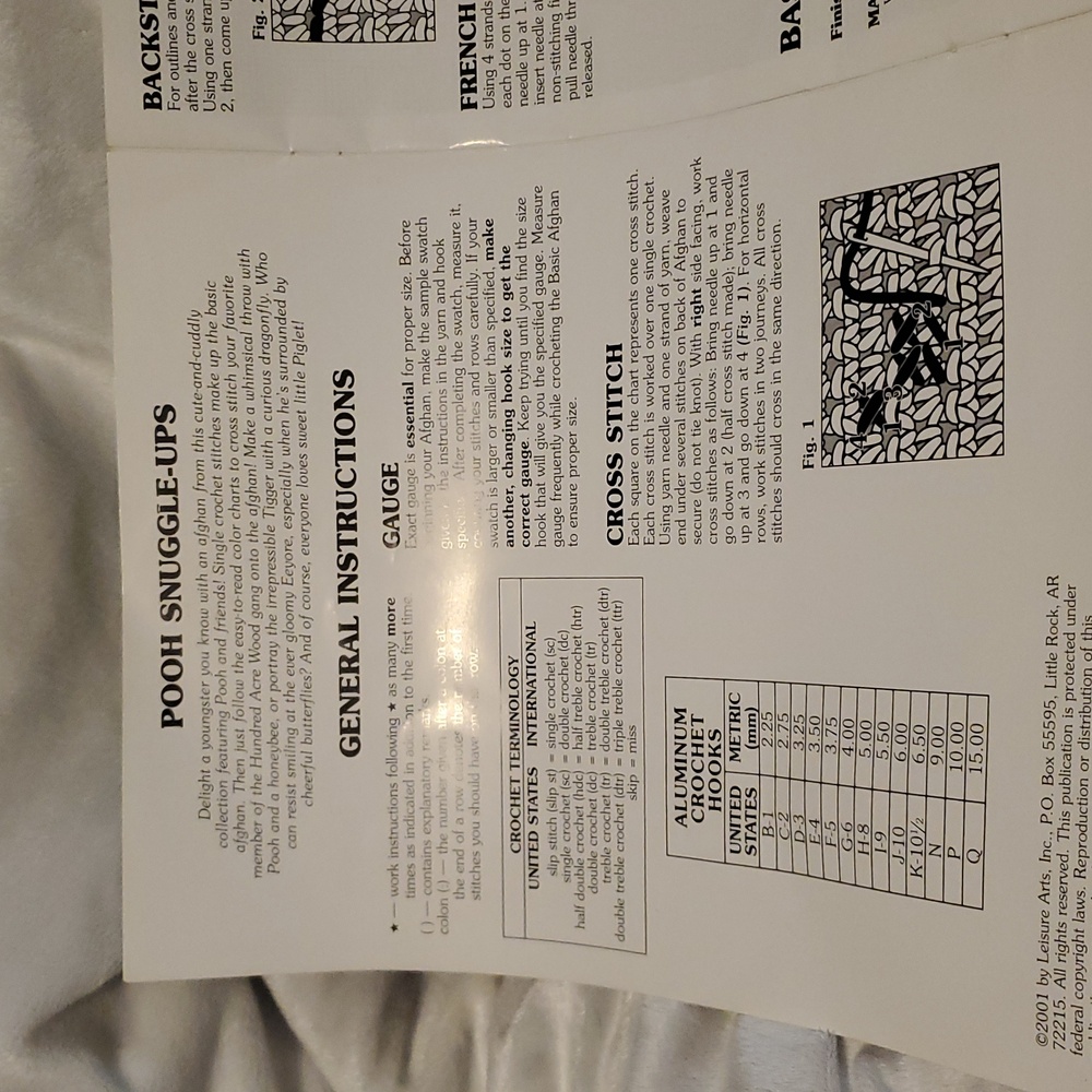 Disney Cross Stitch Pooh Collection POOH SNUGGLE UPS Tigger Piglet Eeyore - Picture 6 of 10